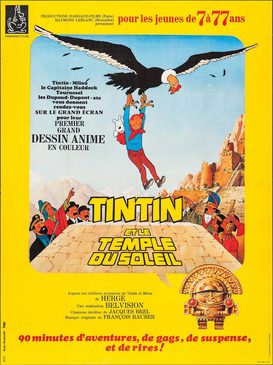 Poster for Tintin and the Temple of the Sun
